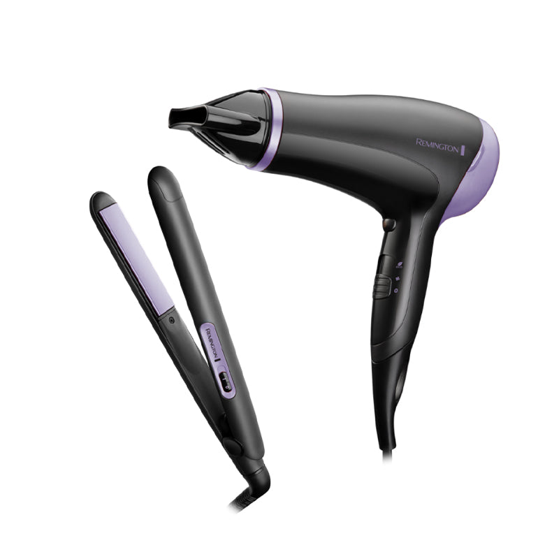 Remington Style Essentials Dryer & Straightener Set D3016GP – 2000W