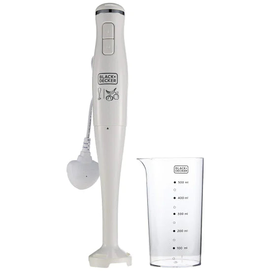Black & Decker 300W 2 Speed Stick Hand Blender With Beaker