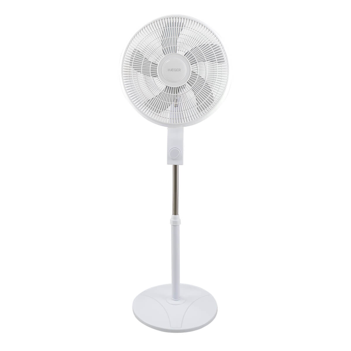 Haeger Smooth Wind Stand Fan 45W | 40cm Blade, Height Adjustable