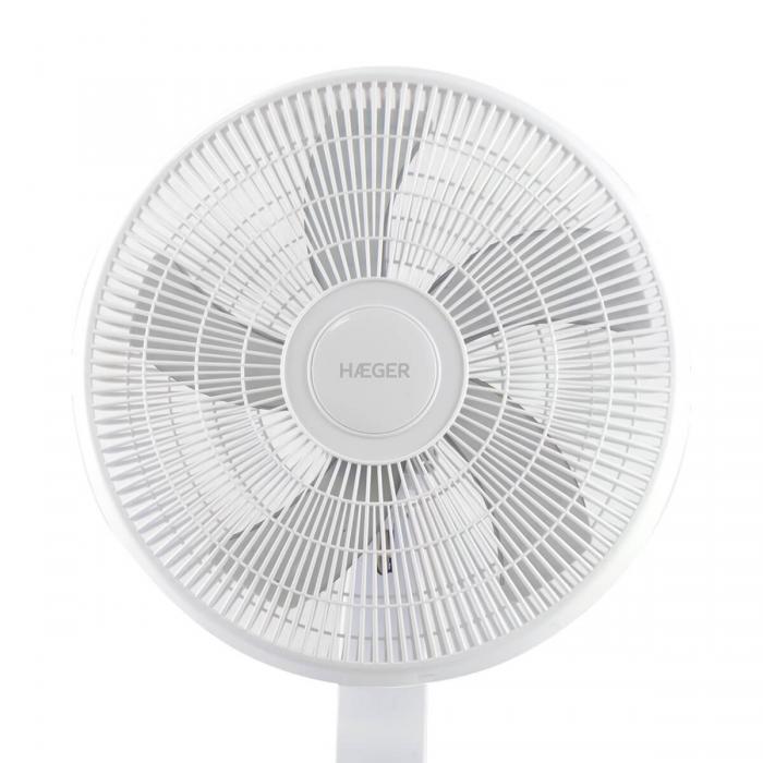 Haeger Smooth Wind Stand Fan 45W | 40cm Blade, Height Adjustable