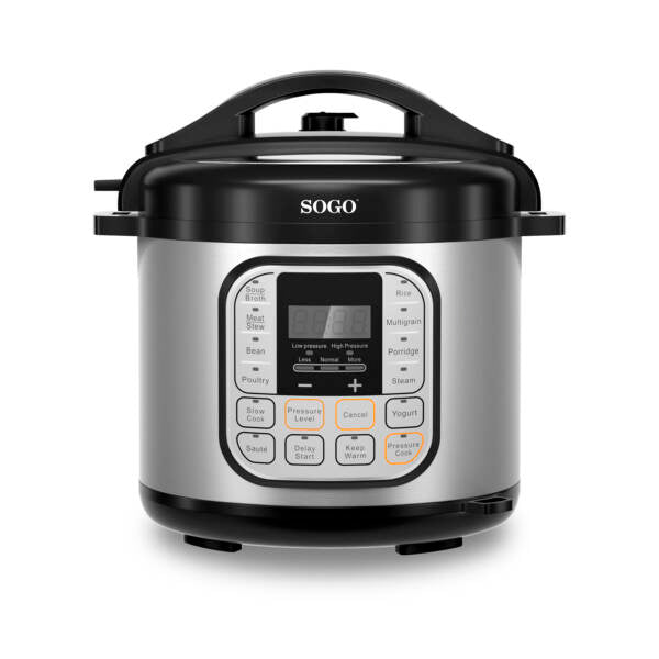 Sogo SS-10605 Multifunction Digital Pressure Cooker - 1000W - 15 Cooking Modes