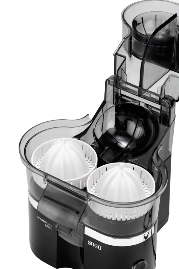 Sogo SS-5299 Double Citrus Juicer with Automatic Lid & Built-in Orange Cutter - 100W