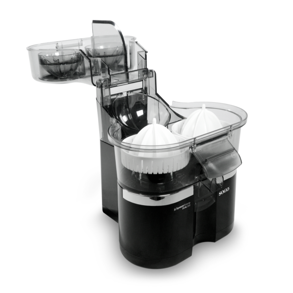 Sogo SS-5299 Double Citrus Juicer with Automatic Lid & Built-in Orange Cutter - 100W