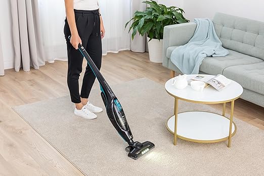Sencor 2-in-1 Cordless Stick Vacuum 22.2V 45 Min Run Time HEPA Filter Turquoise