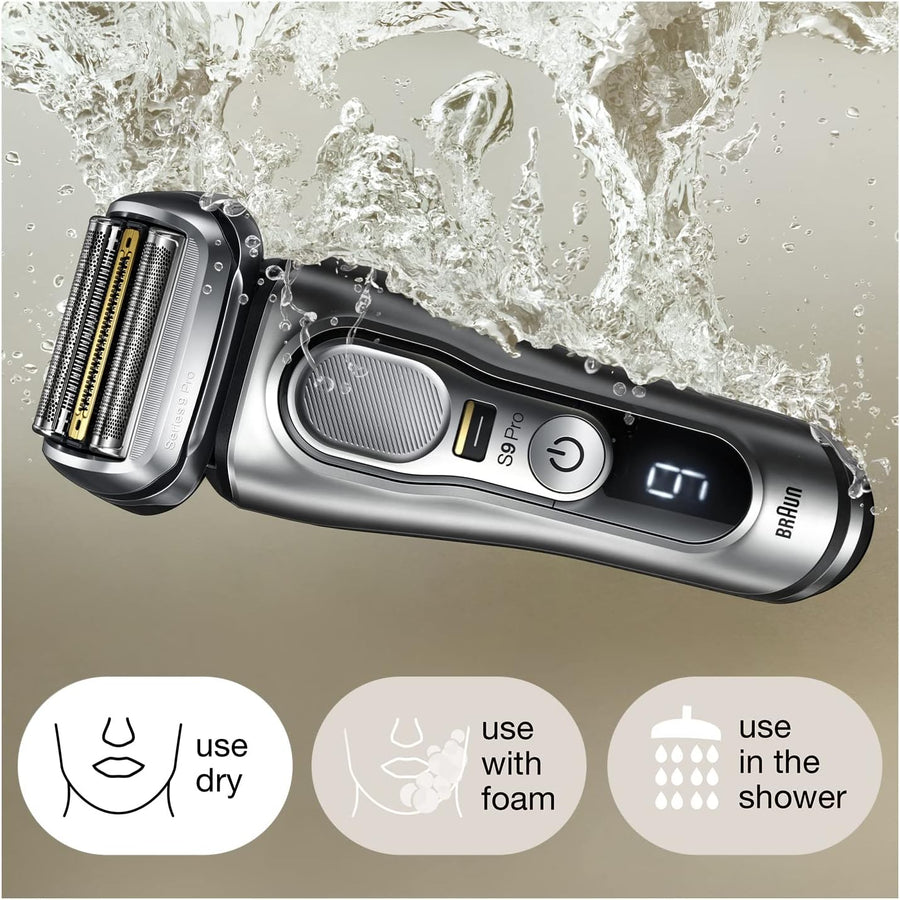 Braun Series 9 Pro 9427s Electric Shaver with PowerCase Wet & Dry Waterproof