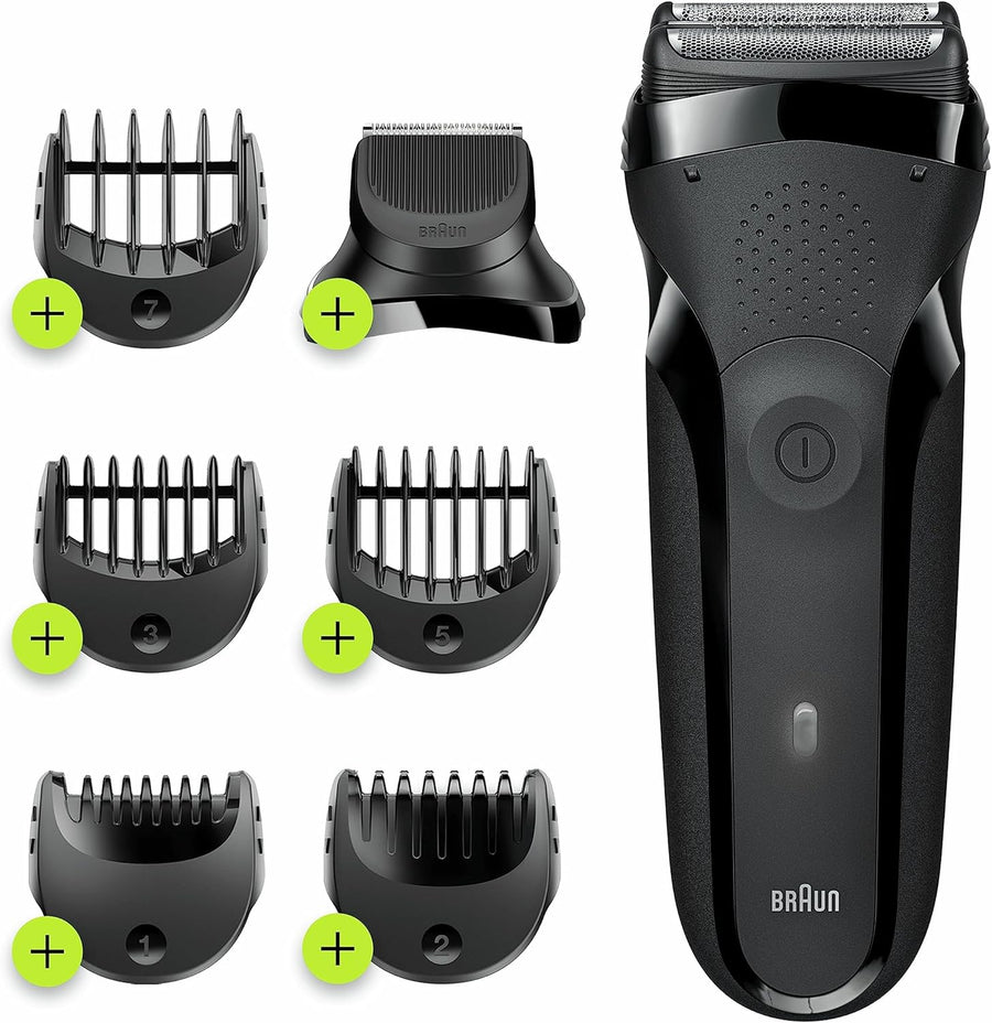 Braun Series 3 300BT Shave & Style 3-in-1 Electric Shaver & Beard Trimmer Blk