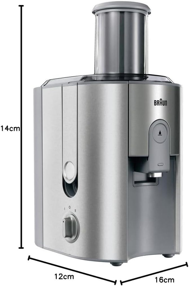 Braun Multiquick 7 Juicer 1000W Stainless Steel 75Mm Chute 1.25L Jug J700 Set