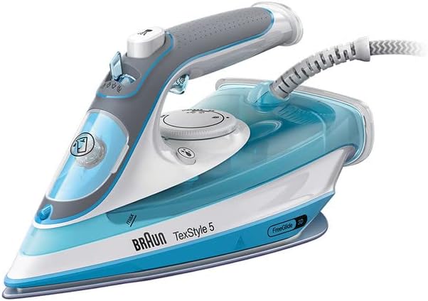 Braun Freestyle 5 Steam Iron 2600W Super Ceramic 180G Shot Blue Si5006