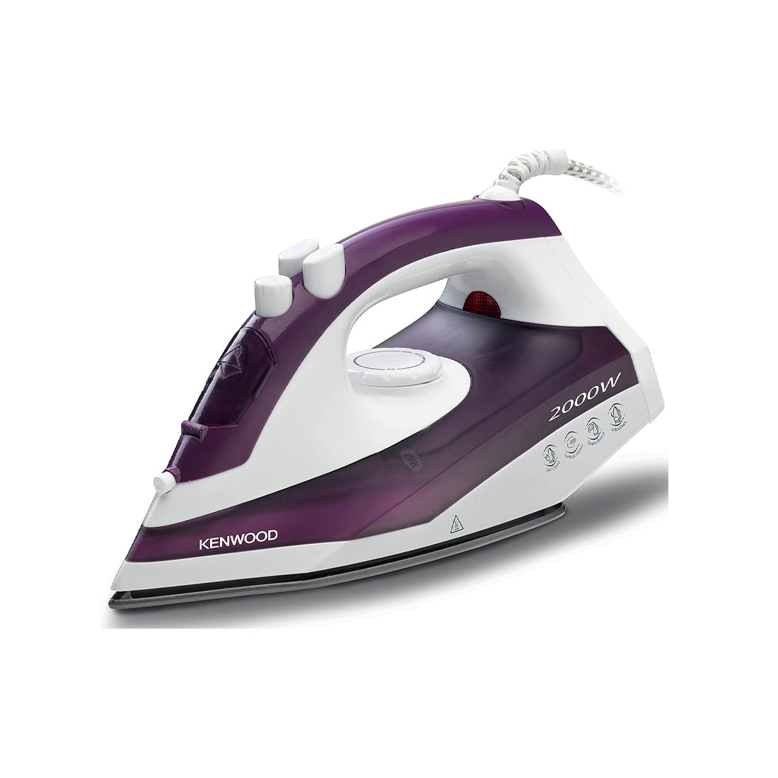 Kenwood Steam Iron STP40 2000W Ceramic Soleplate 250ml Tank Purple White New