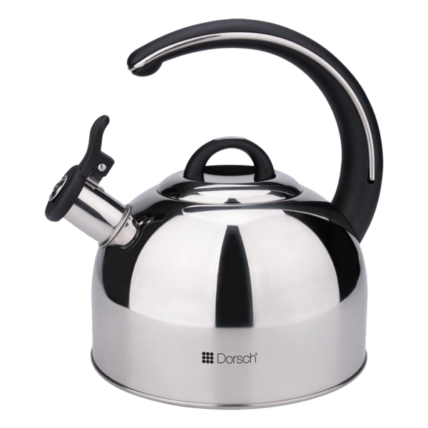 Dorsch 3L Stainless Steel Whistling Kettle With Luxurious Handle - Silver