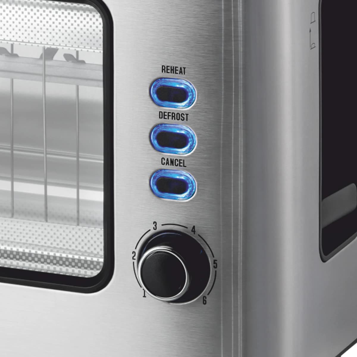 Haeger Toaster With Easy View Window Window 1000W