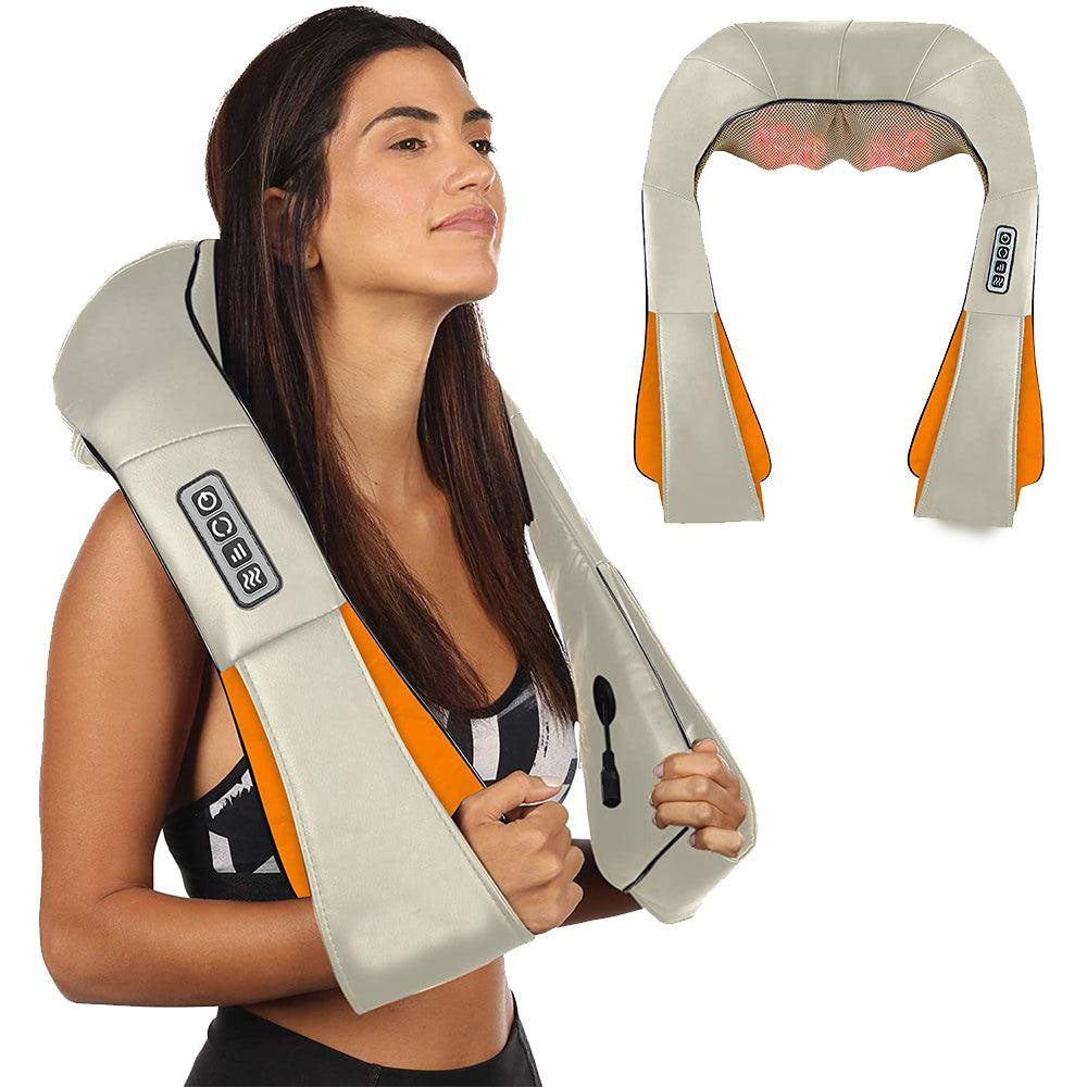 Neck and Shoulder Massager 8-Node Deep Kneading Heat Therapy