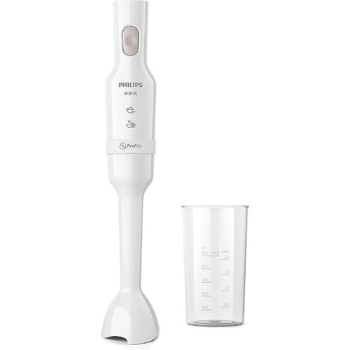 Philips HR2520/01 ProMix Hand Blender 3000 Series – 400W, Compact White