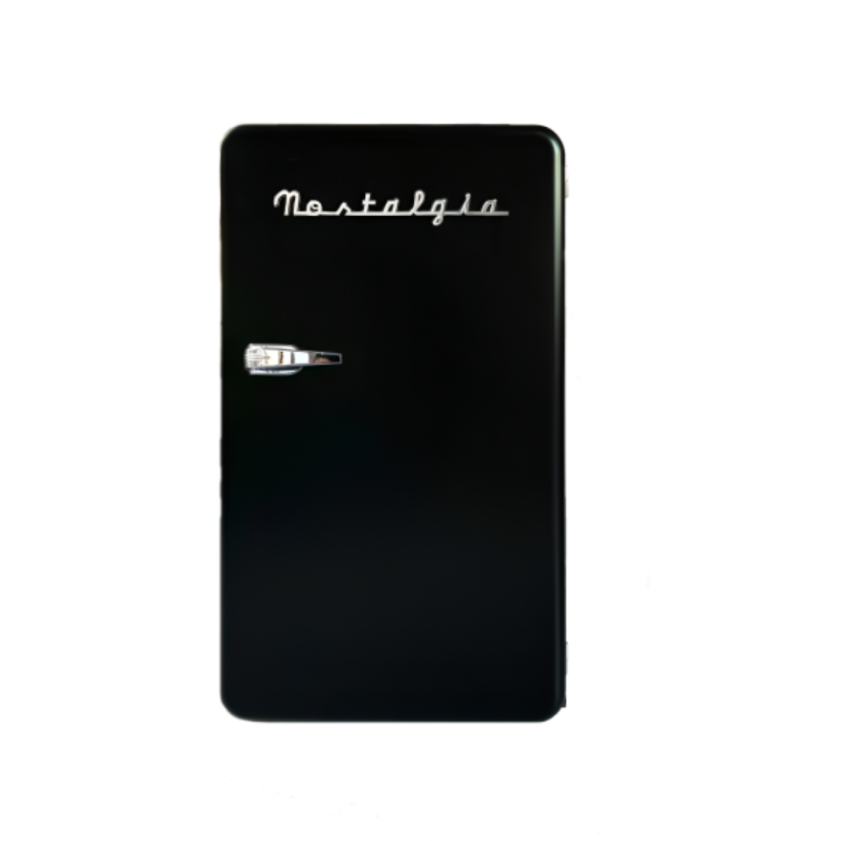 Nostalgia Retro Fridge Matte Black – 90L, One Door