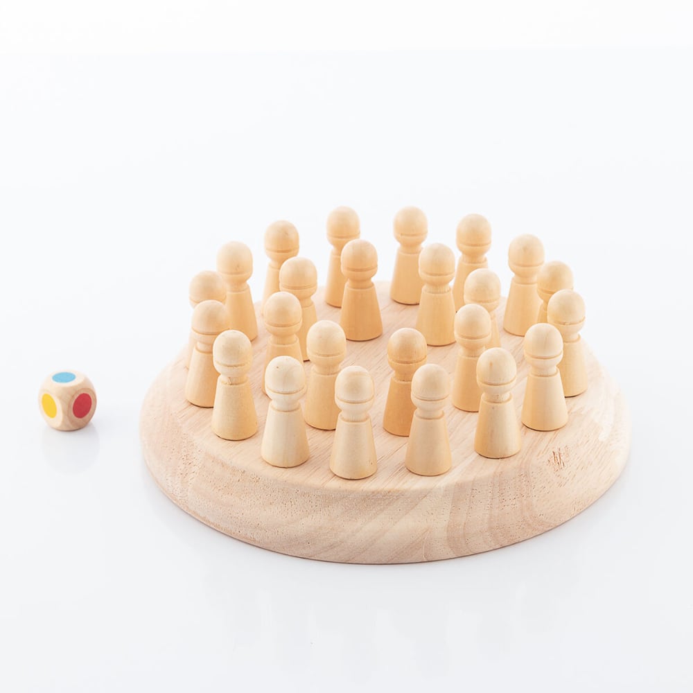 InnovaGoods Wooden Memory Chess Taeda InnovaGoods 26 Pieces