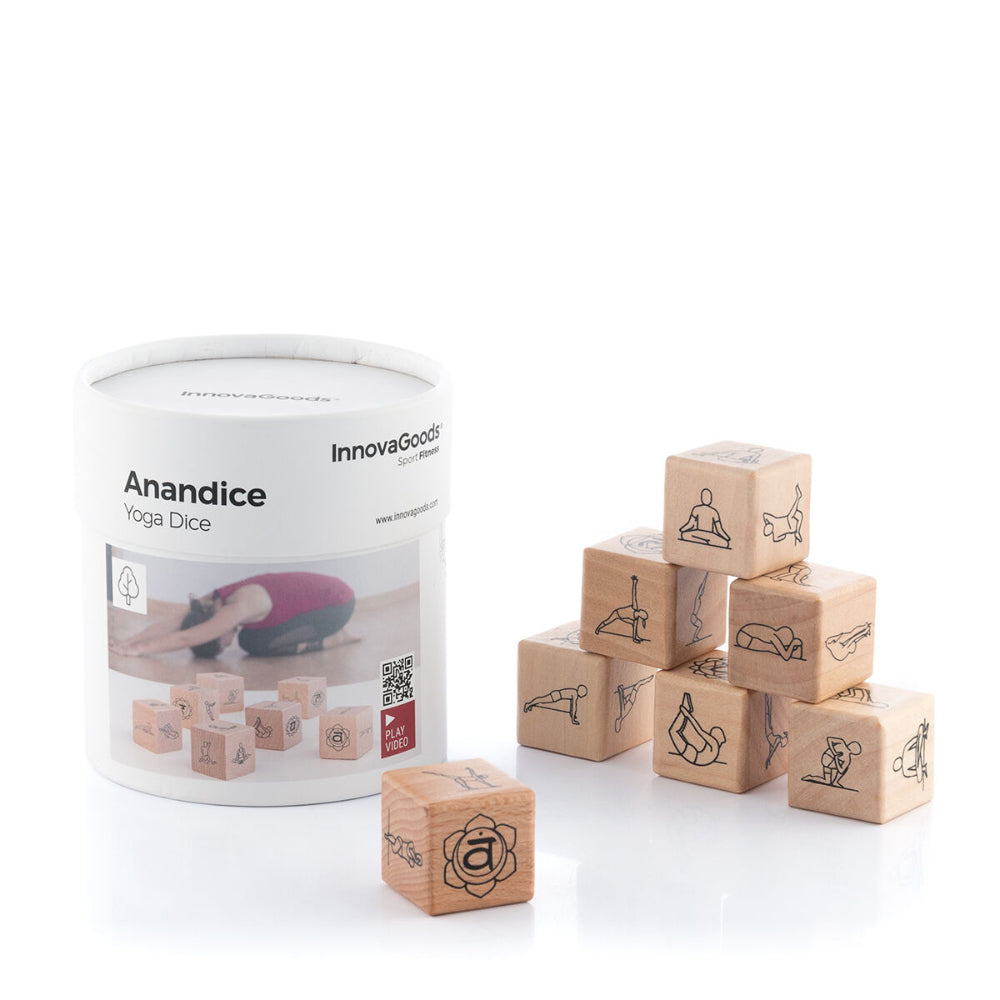 InnovaGoods Yoga Dice Game Anandice 7 Pieces