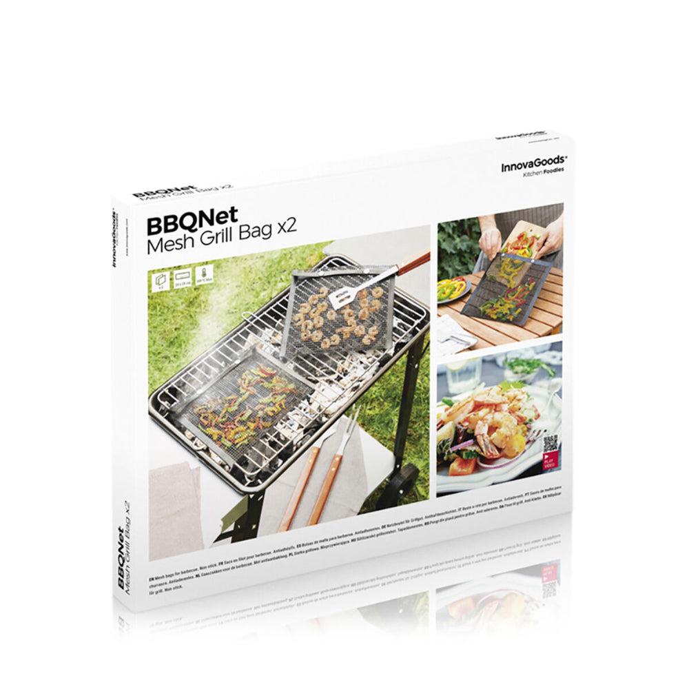InnovaGoods Mesh Bags For Barbecue Bbqnet (Pack Of 2) Buy in Lebanon