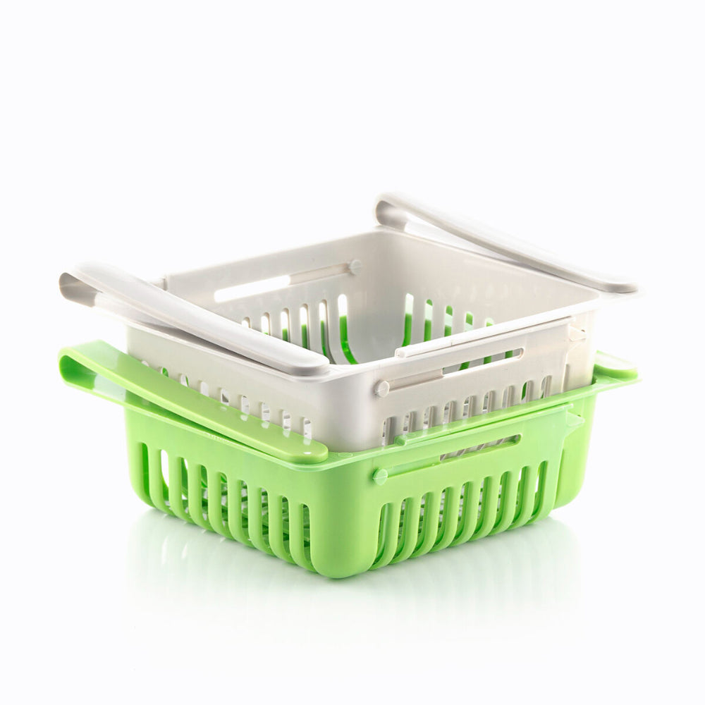 InnovaGoods Adjustable Fridge Organiser Friwer (Pack Of 2)