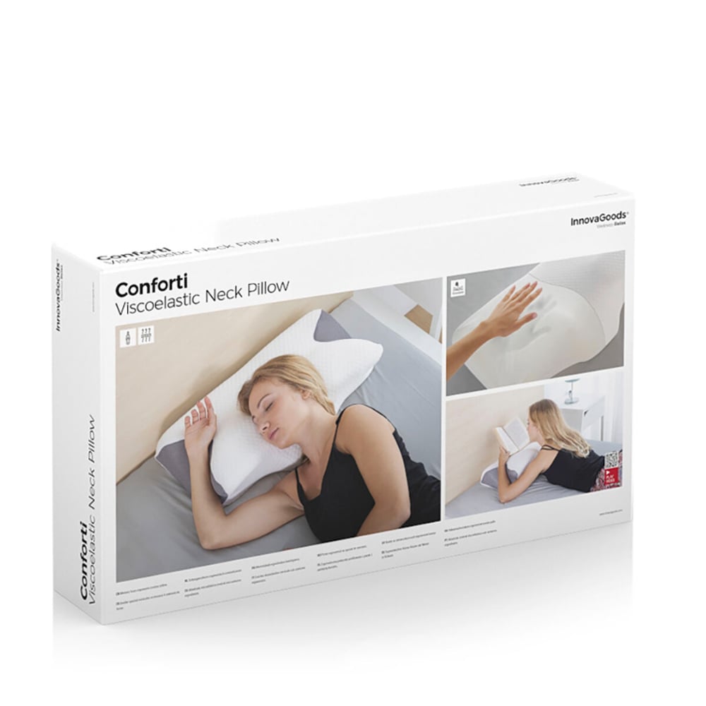 InnovaGoods Viscoelastic Neck Pillow with Ergonomic Contours Conforti Buy in Lebanon