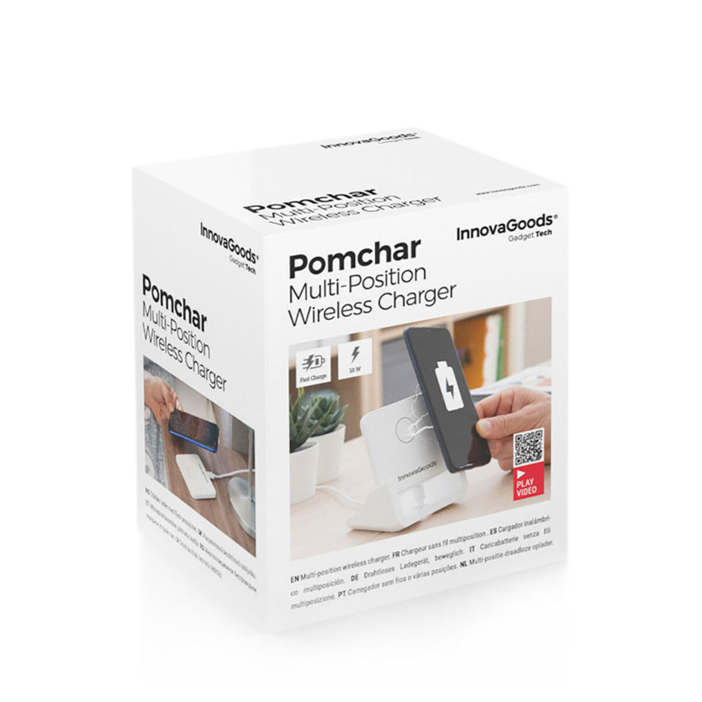 InnovaGoods Multi-Position Wireless Charger With Support Base Pomchar Buy in Lebanon