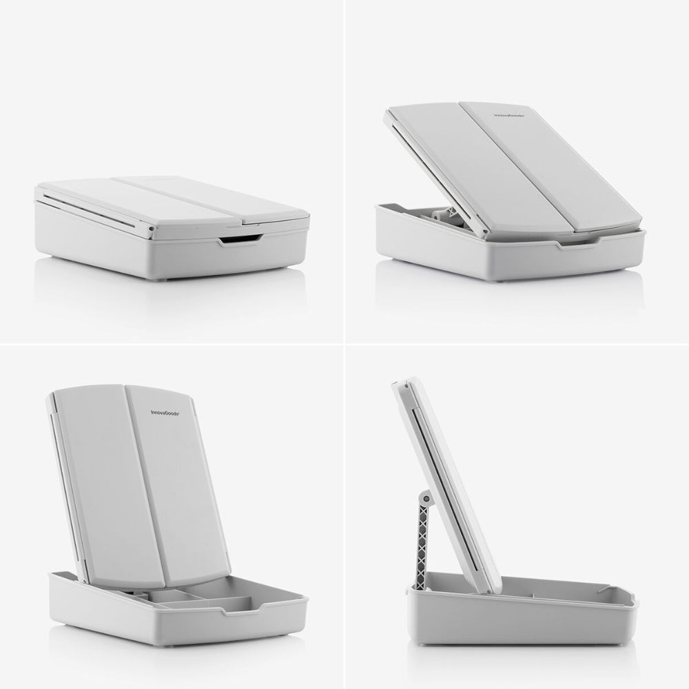 InnovaGoods 3-In-1 Folding Led Mirror With Make-Up Organiser Panomir Buy in Lebanon