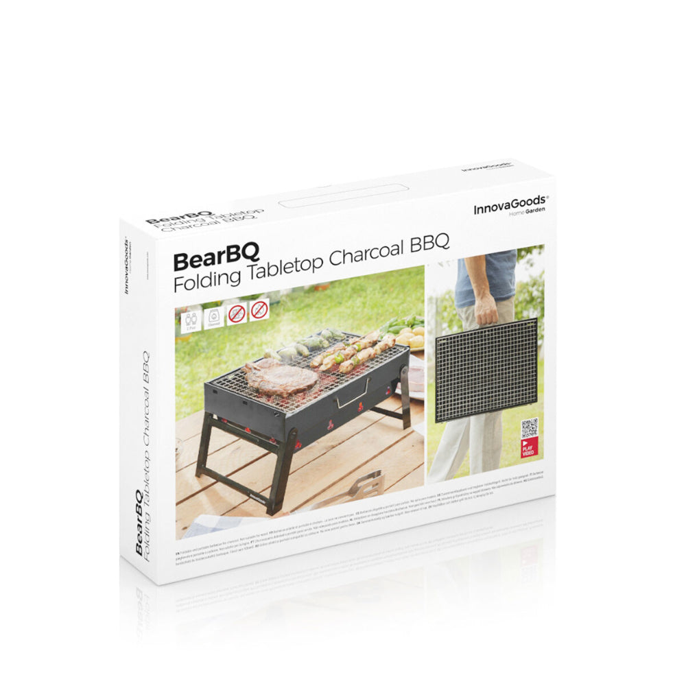 InnovaGoods Folding Portable Barbecue For Use With Charcoal Bearbq Buy in Lebanon