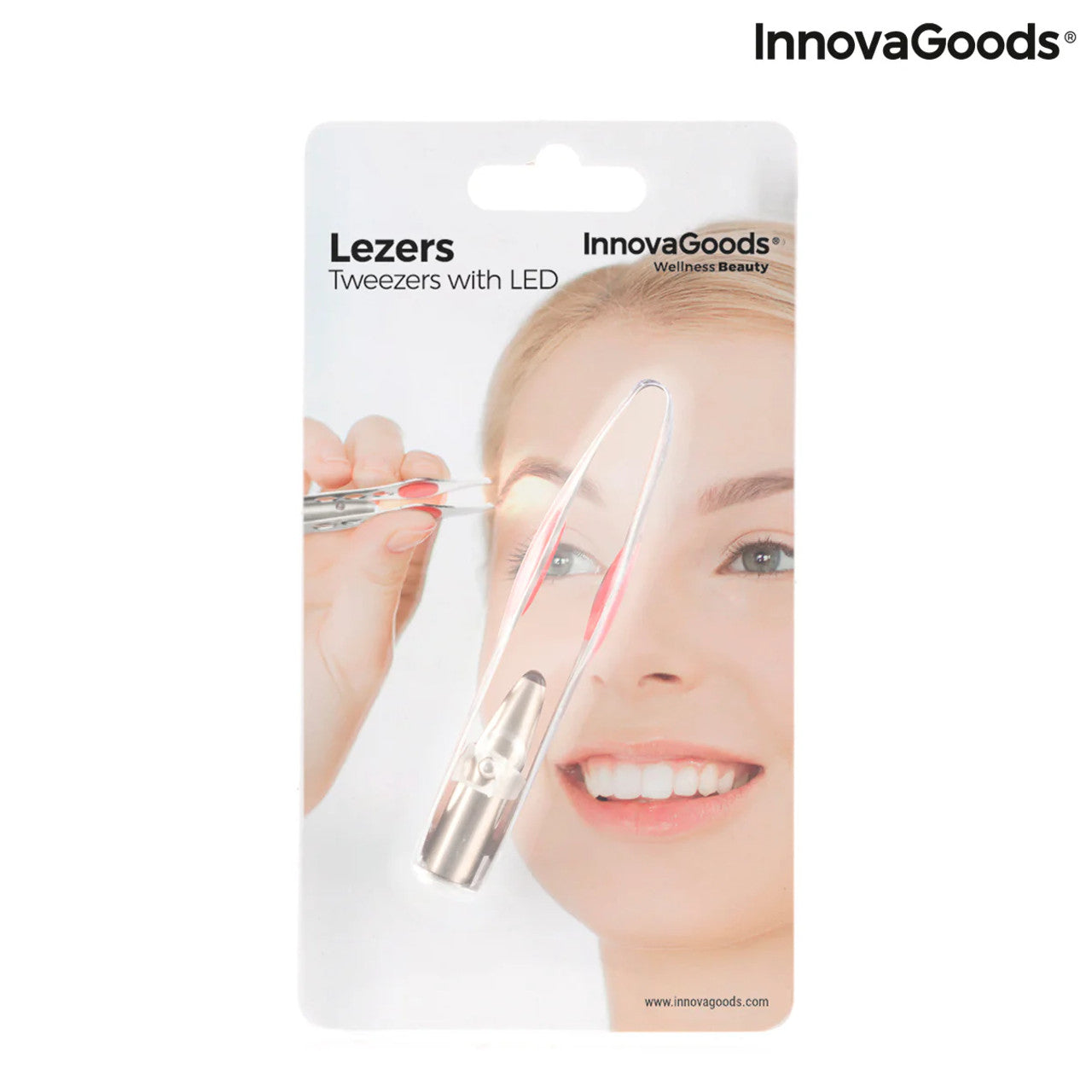 InnovaGoods Hair Removal Tweezers with LED Lezers Buy in Lebanon