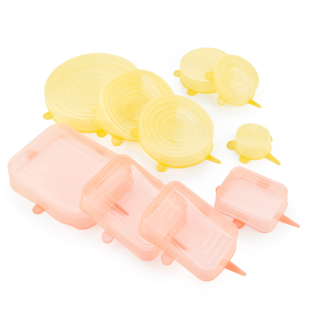 InnovaGoods Set Of 10 Reusable And Adjustable Kitchen Lids Lilyd