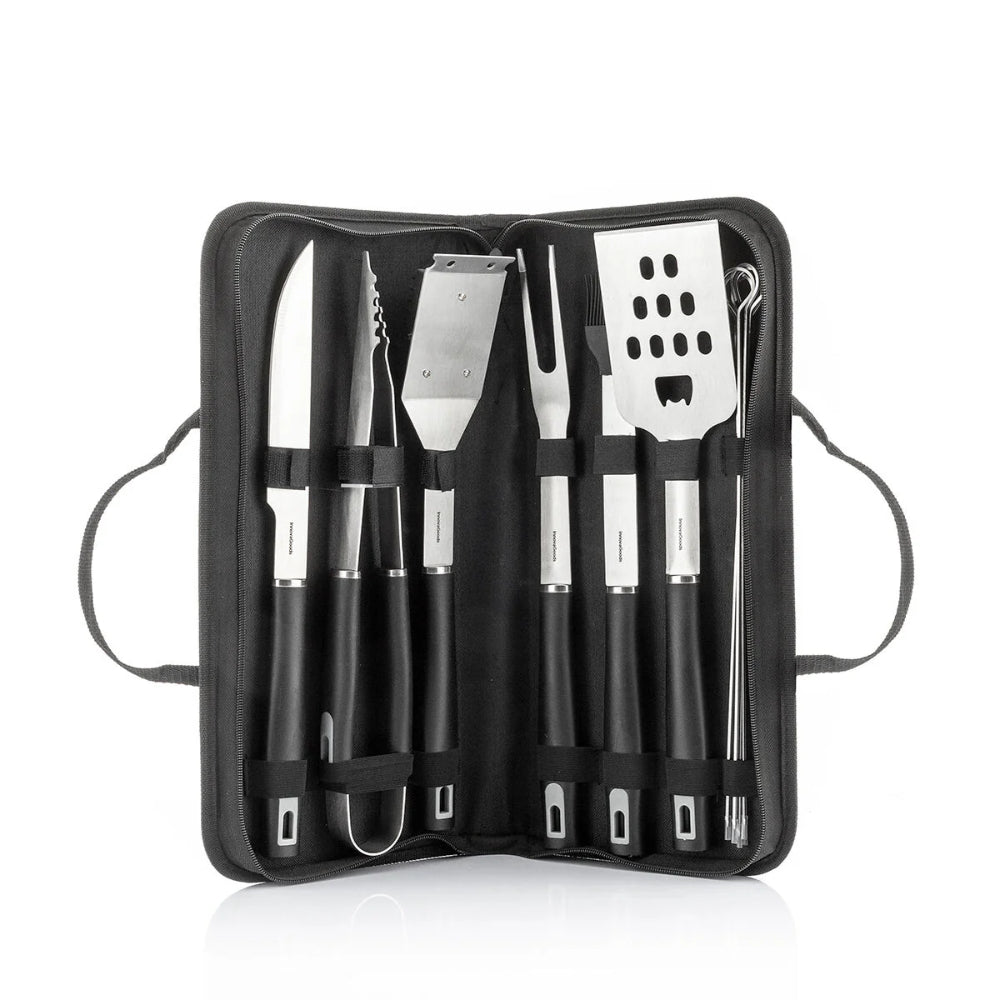 InnovaGoods Bbq Utensils Kit With Case Bbset 12 Pieces