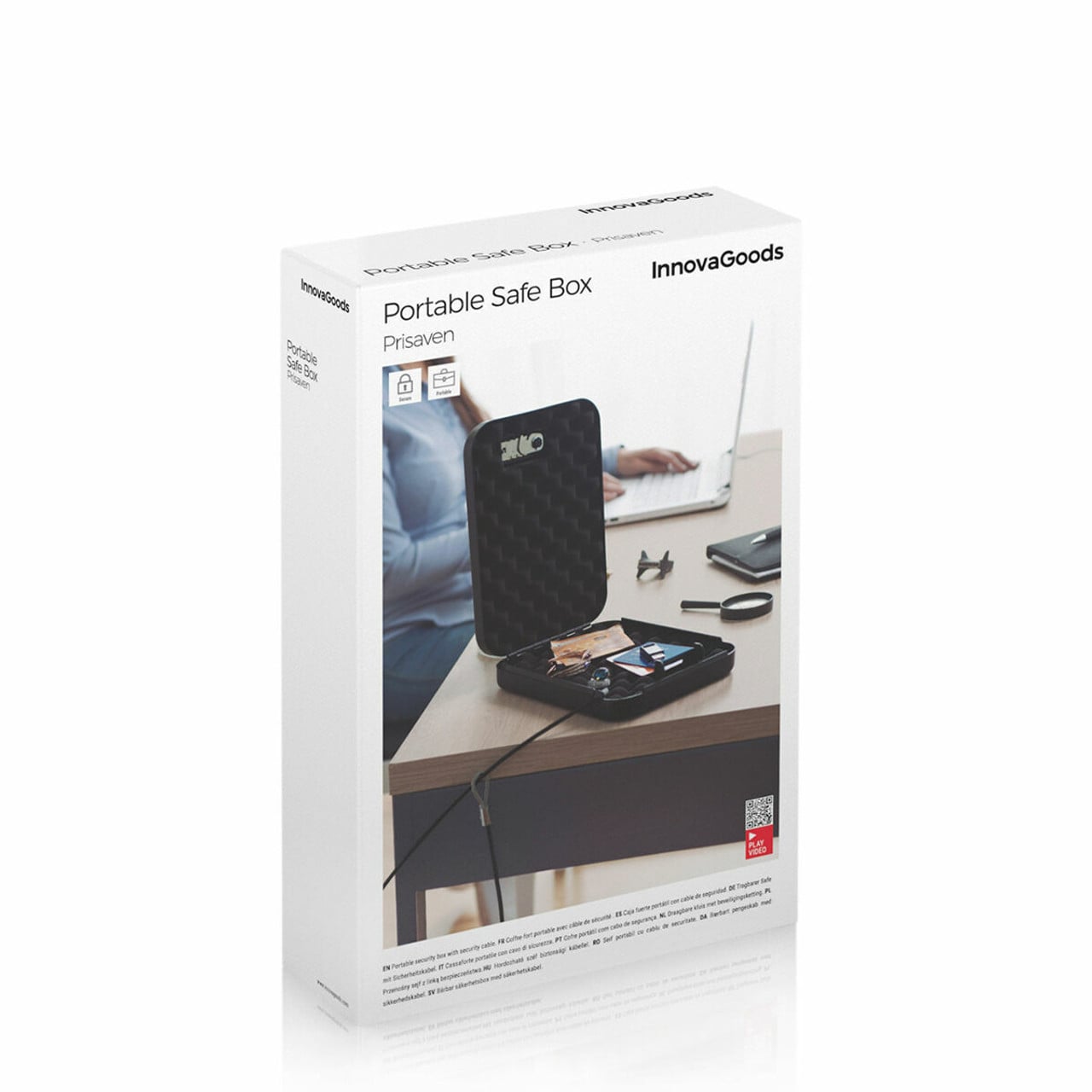 InnovaGoods Portable Safe Box with Security Cable Prisaven Buy in Lebanon