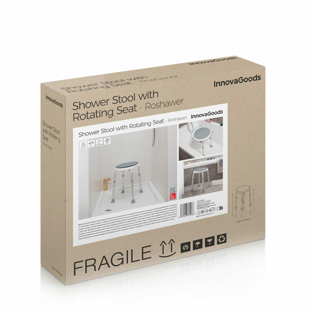 Innovagoods Rotating and Adjustable Bathroom Stool Roshawer Buy in Lebanon