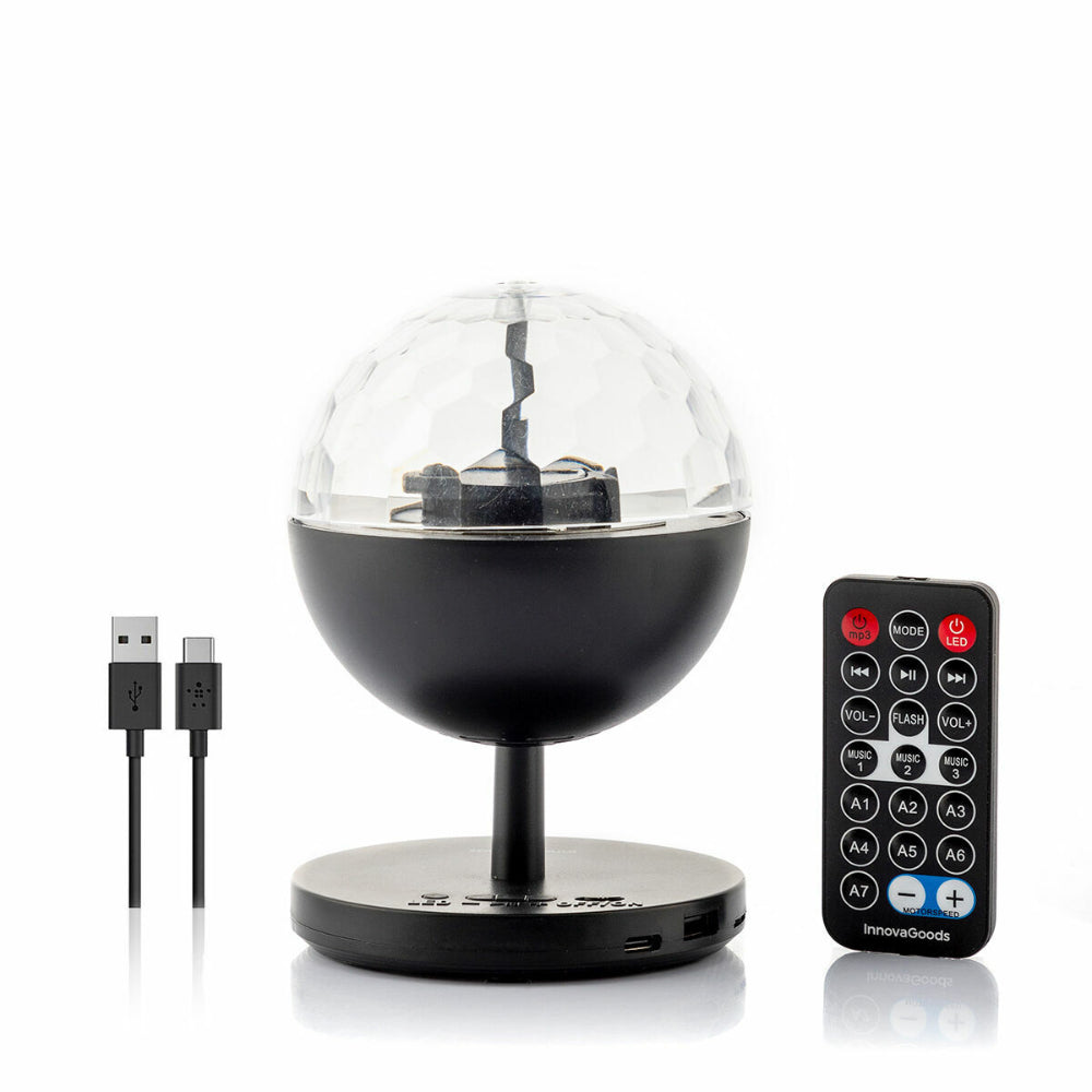 InnovaGoods Rechargeable Led Projector With Speaker Istarlyt