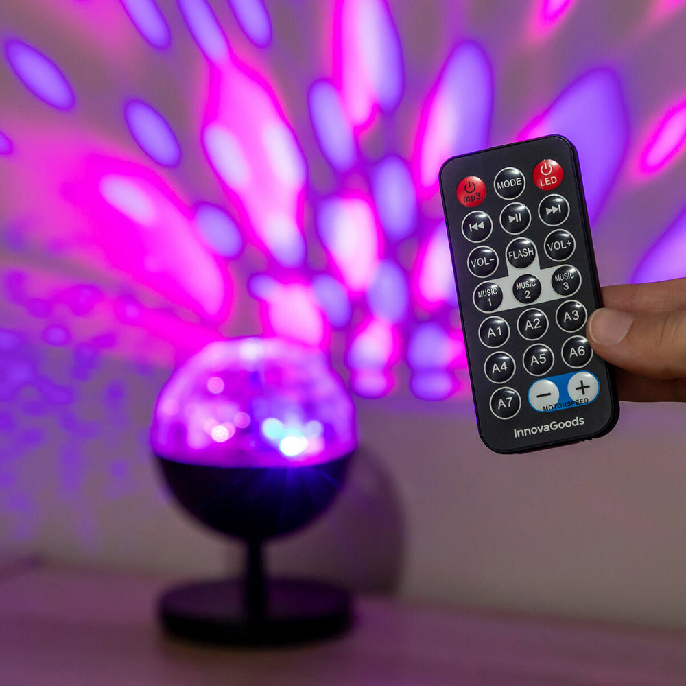 InnovaGoods Rechargeable Led Projector With Speaker Istarlyt