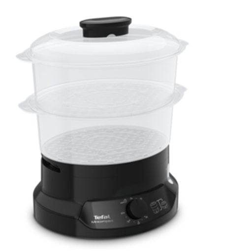 Tefal VC139865 MiniCompact Steam Cooker – 800W, 2 Bowls + Rice Bowl
