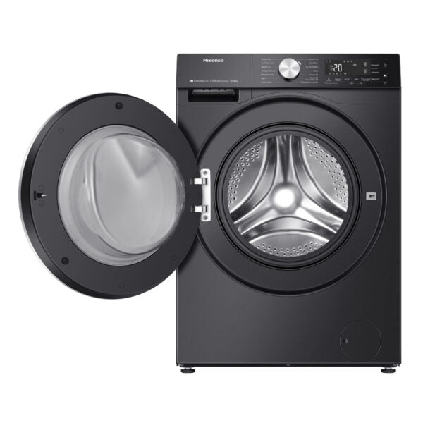 Hisense 12kg Washer 8kg Dryer 2-in-1 Wi-Fi Auto-Dose Inverter Steam Wash Black
