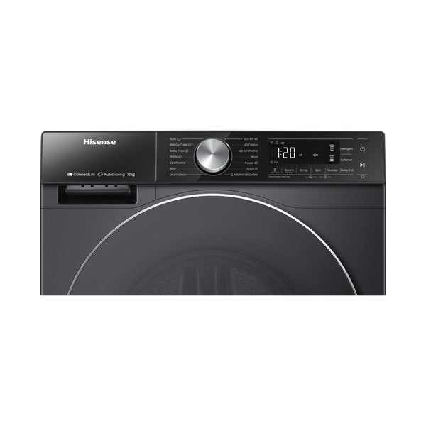 Hisense 12kg Smart Washing Machine, Auto Dosing, WiFi, 1400 rpm