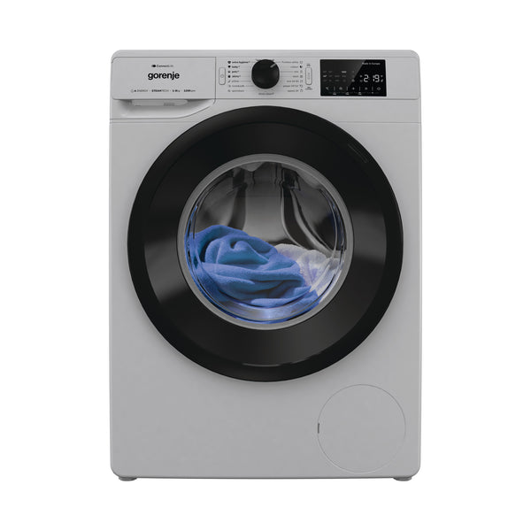 Gorenje Washer Front Load 8Kg 1200Rpm Inverter Steam Silver