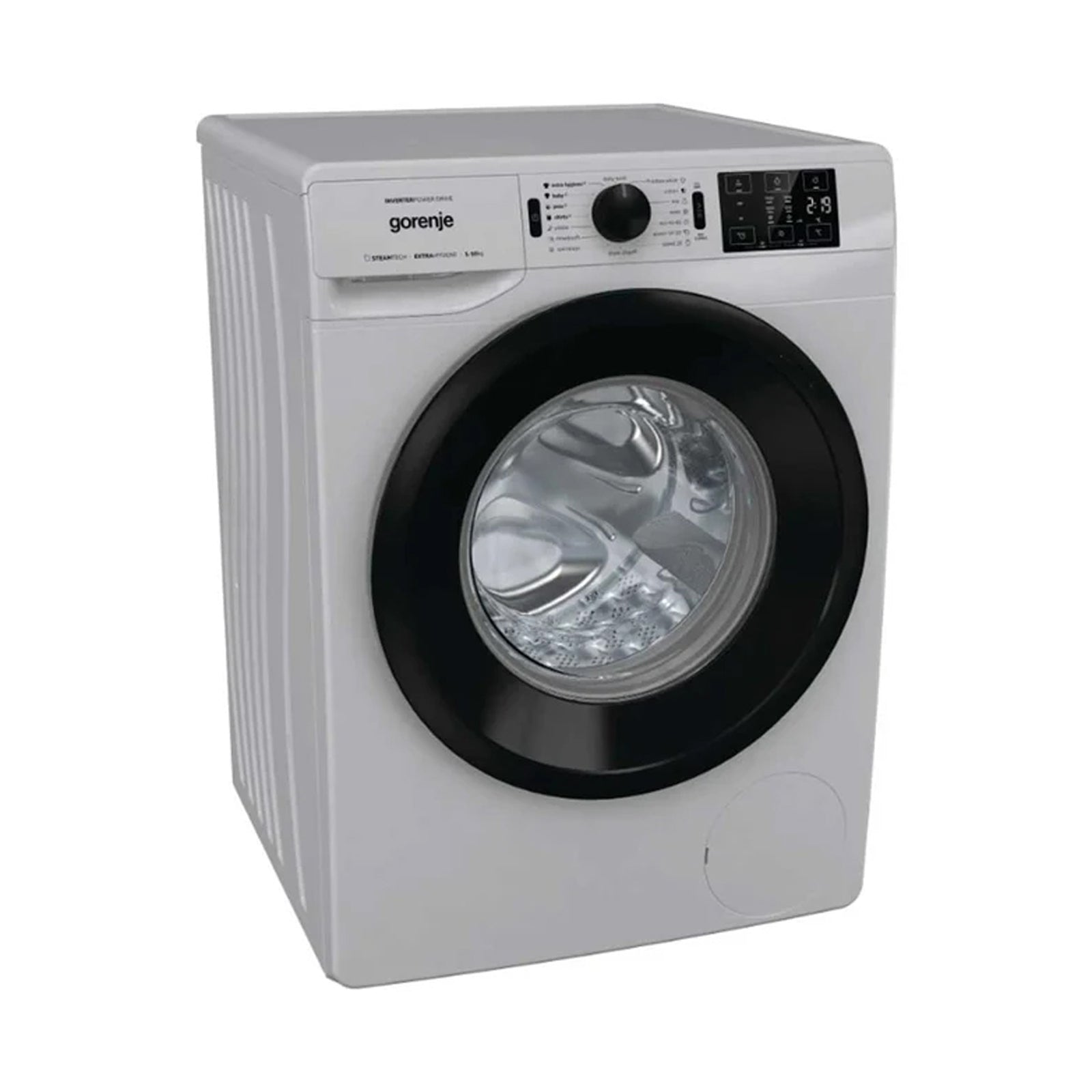 Gorenje Washer Front Load 9Kg 1400Rpm Inverter Steam Silver