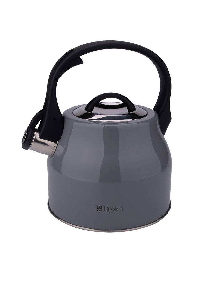 Dorsch 2.5L Stainless Steel Whistling Kettle With Ergonomic Handle- Gr