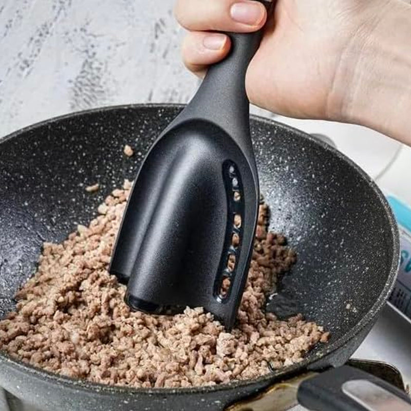 Betty Crocker Meat Chop Turner – Nylon, Black/Grey – view 4