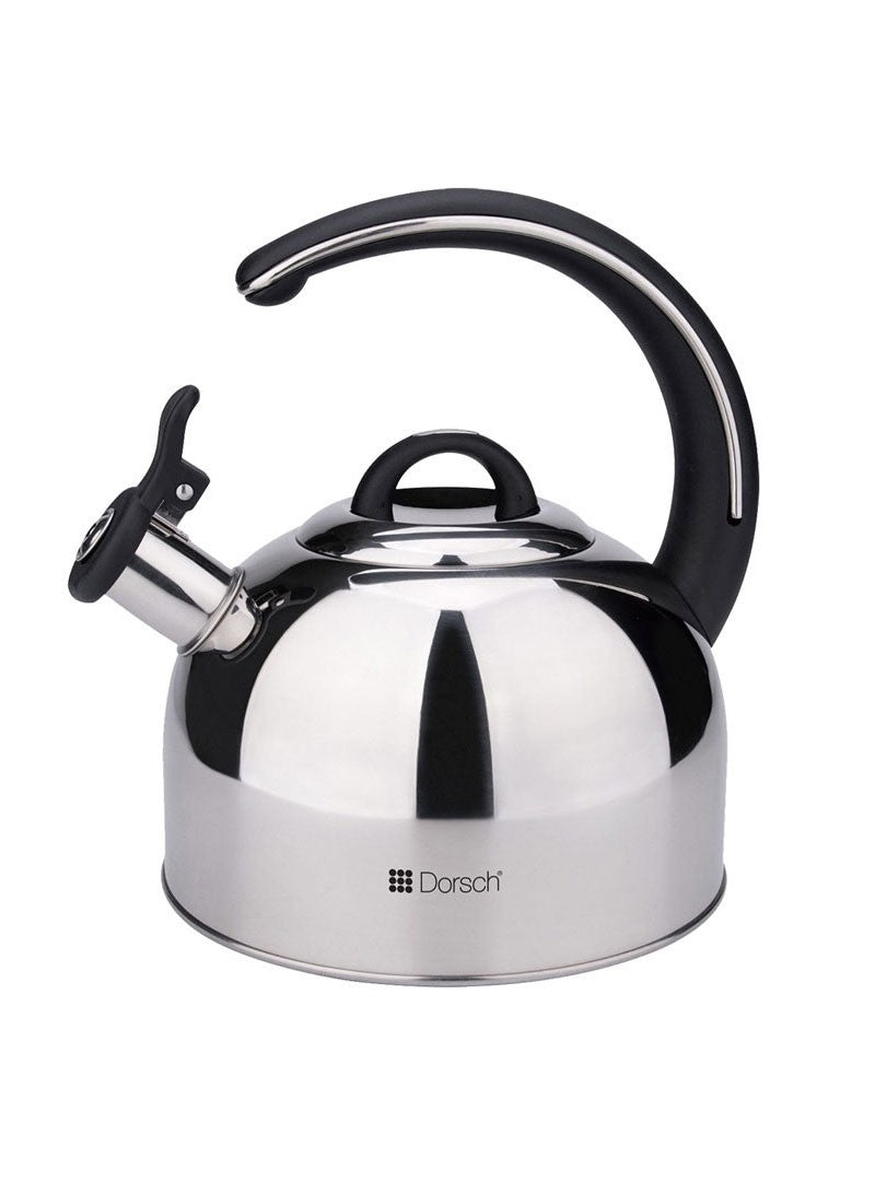 Dorsch 3L Stainless Steel Whistling Kettle With Luxurious Handle - Silver
