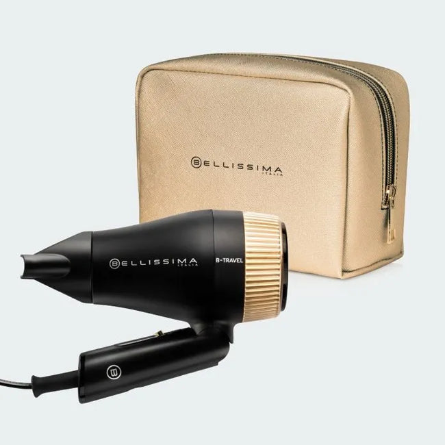 Bellissima B-Travel Hair Dryer, 1400W, Dual Vooltage, Folding Handle