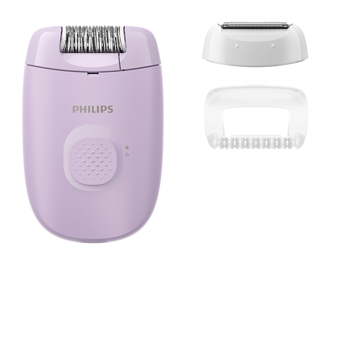 Philips BRE237/00 Satinelle Essential Epilator - Shaving Head & Massage Cap