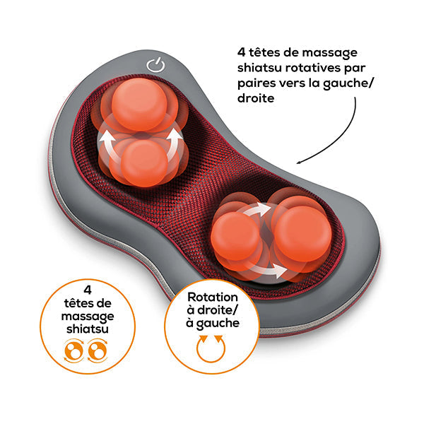 Beurer, Mg149 Shiatsu Massage Cushion - Mg149 - Grey