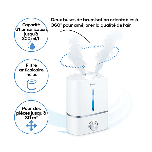 Beurer, Lb 45 Humidifier - 68107 - White