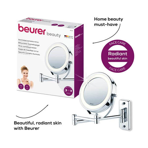 Beurer Bs 59 Illuminated Cosmetics Mirror - 58410 - Silver