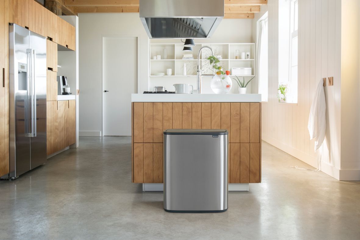 Brabantia Bo Touch Bin 60L – Matt Steel Fingerprint Proof