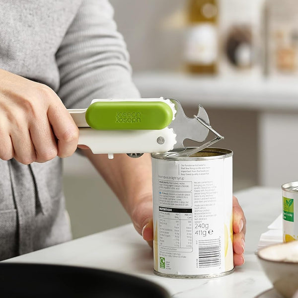 Joseph Joseph Duo 3-in-1 Can Opener 20216 Bottle Opener Ring-Pull Lifter Green