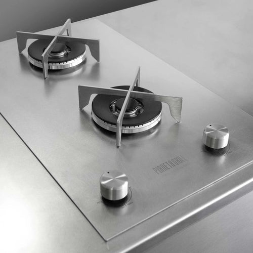 Pianeta Grill DUAL Double Hob - Stainless Steel Built-in Gas Cooktop