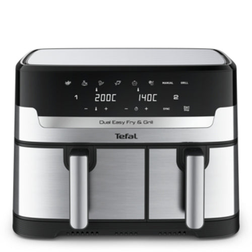 Tefal, Dual Easy Fry & Grill, 2700 W – Black & Ss, 8.3L/6P, 50 Hz